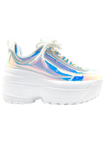 Berness LILY 5005 Cosmic Trance Holographic Platform Sneakers