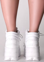 MACY 01 Cloudwalkers White Platform Sneakers