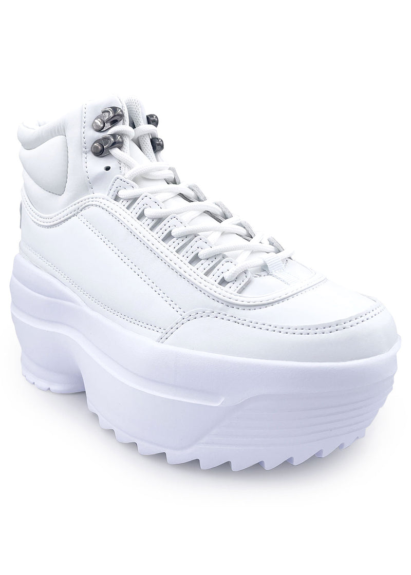 MACY 01 Cloudwalkers White Platform Sneakers
