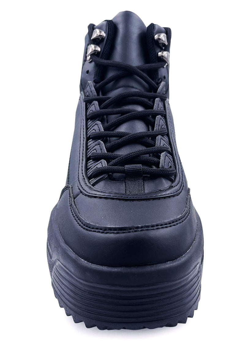 MACY 01 Shadow Mode Black Platform Sneakers