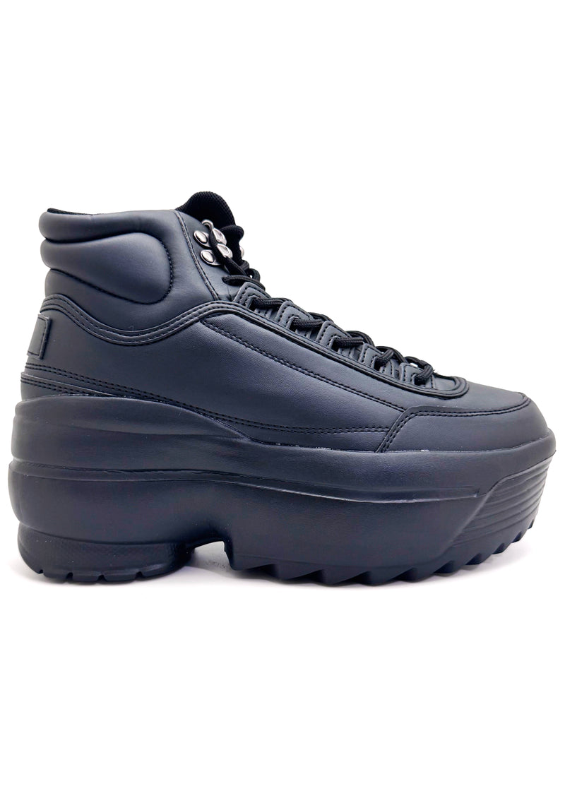 MACY 01 Shadow Mode Black Platform Sneakers