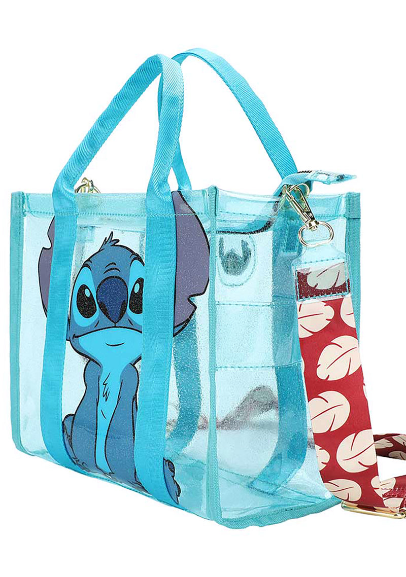 Disney Stitch Vinyl Glitter Mini Tote Bag