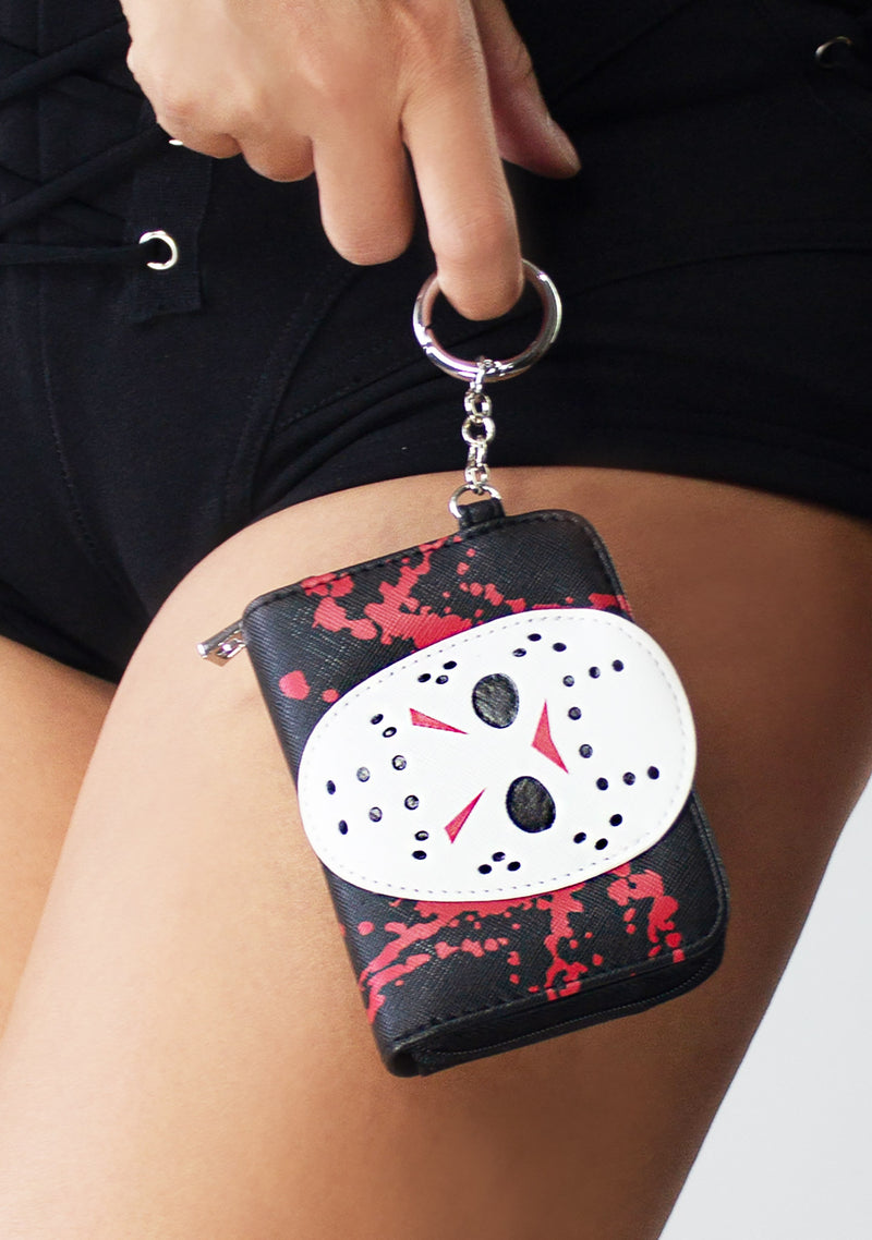 Friday The 13th Jason Mini Zip Around Wallet