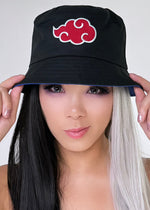 Naruto Akatsuki Cloud Reversible Bucket Hat