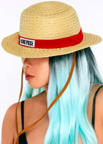 One Piece Luffy Cosplay Straw Bucket Hat