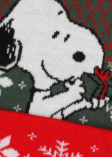 Peanuts Snoopy Christmas Jacquard Santa Hat