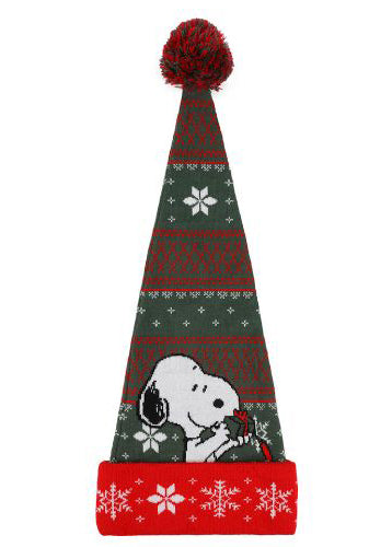 Peanuts Snoopy Christmas Jacquard Santa Hat