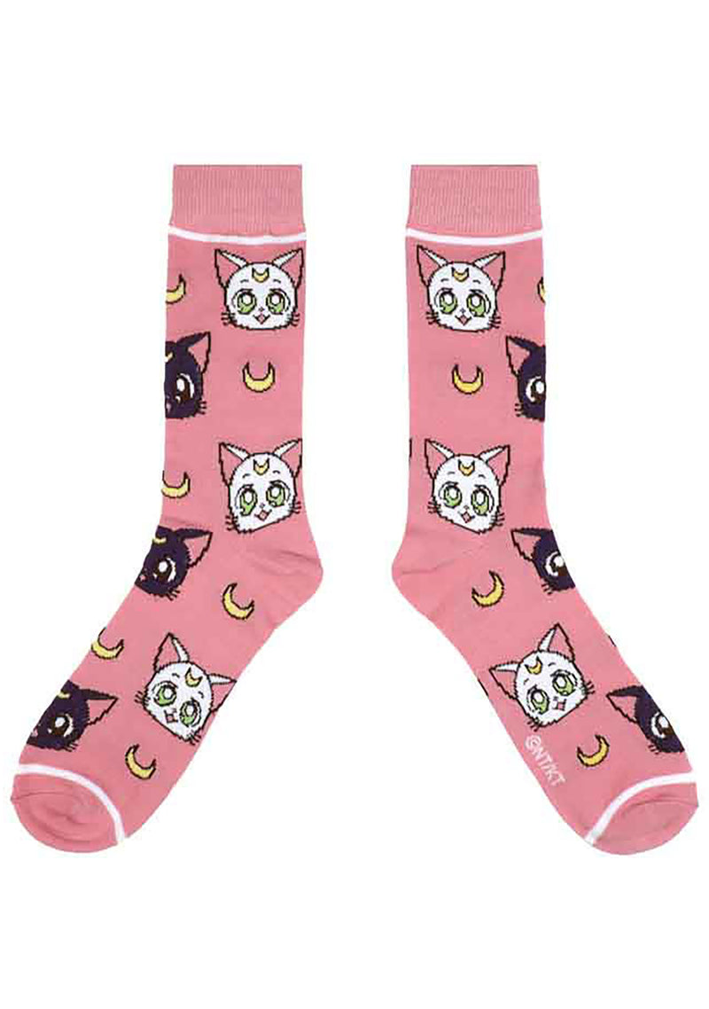 Sailor Moon Crystal Luna & Artemis Crew Socks