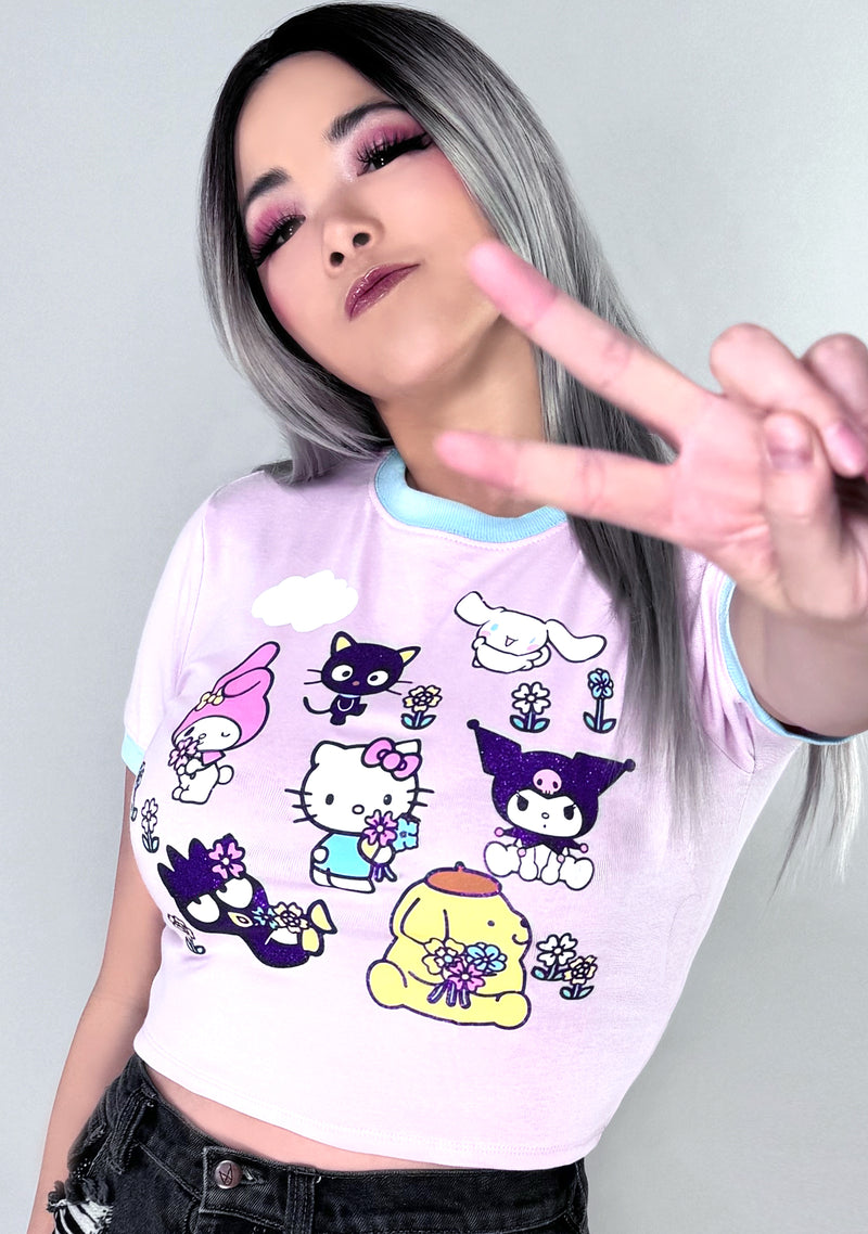 Sanrio Hello Kitty & Friends Flower Ringer Tee