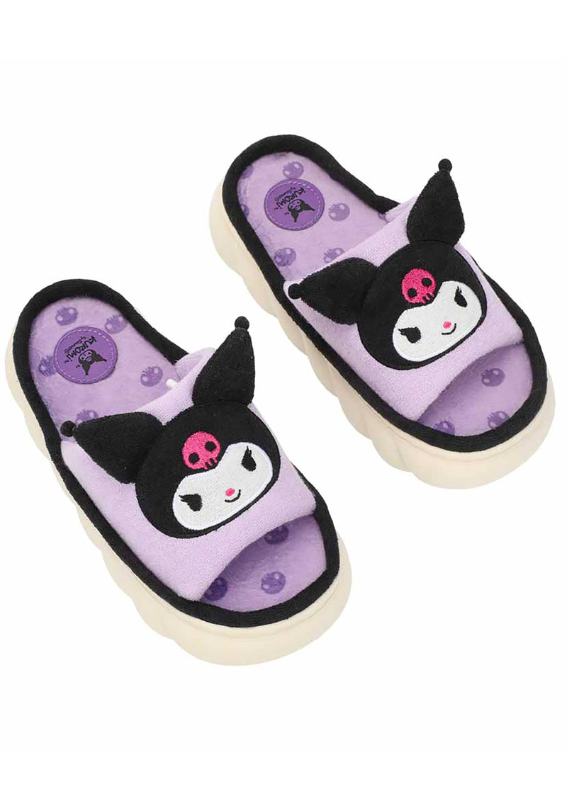 Sanrio Kuromi 3D Character Plush Slides