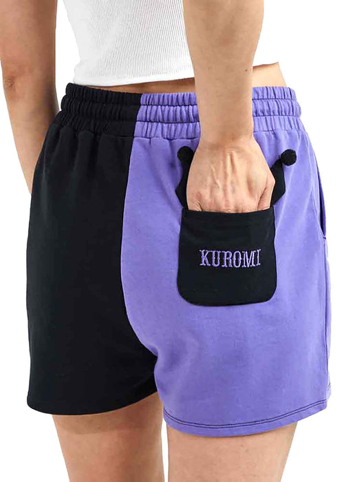 Sanrio Kuromi Color Block Sweat Shorts