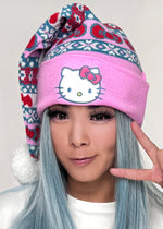 Sanrio Hello Kitty Jacquard Santa Hat