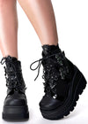 SHAKER 66 Black Platform Boots