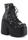 CAMEL 208 Punk Goth Black Platform Boots
