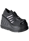 STOMP 08 Black Platform Sneakers