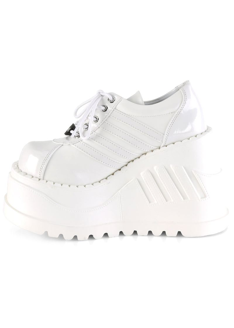 STOMP 08 White Platform Sneakers