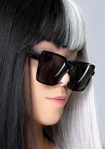 Esme Polarized Sunglasses in Black/Grey