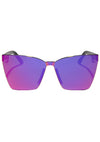 Glendale Sunglasses in Black Candy Pink Mirror