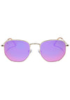 Roxbury Polarized Sunglasses in Gold Candy Pink Mirror