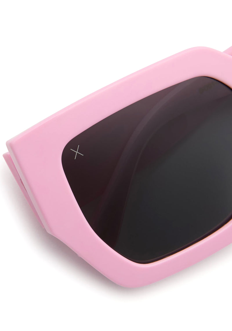 X Rissa G She's a 10 Polarized Sunglasses in Bubblegum Pink Smoke