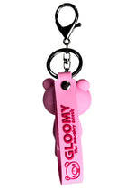 Gloomy Bear Bloody Bear 3D Silicon Pink Figure Keychain