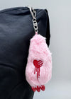 Gloomy Bear Bloody Claw Pink Plush Mascot Keychain
