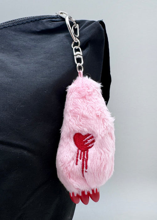 Gloomy Bear Bloody Claw Pink Plush Mascot Keychain