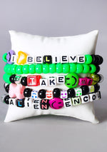 Close Encounter UV Reactive 5PC Stacked Rave Kandi Bracelet