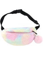 Cotton Candy Dream Plush Fanny Pack