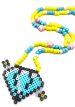 Dazzling Ice Diamond Rave Kandi Necklace