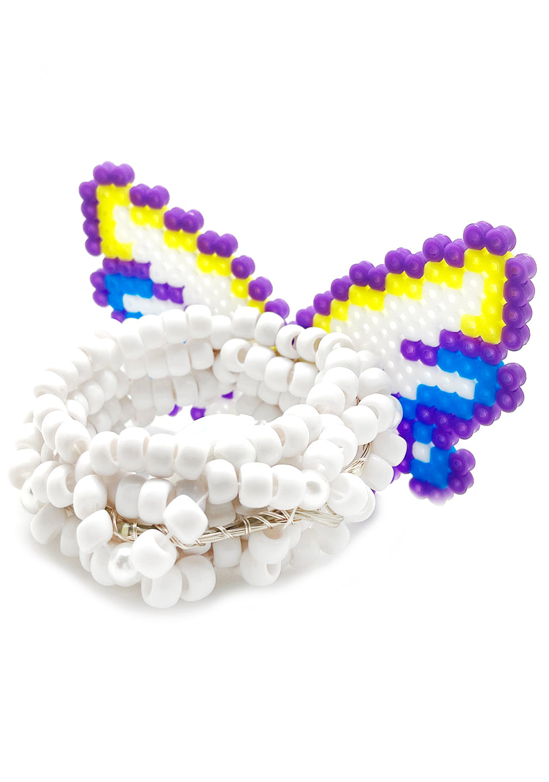 Morpho Magic Light Up Pendant Rave Kandi Bracelet