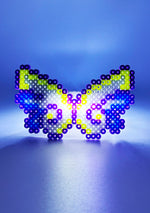 Morpho Magic Light Up Pendant Rave Kandi Bracelet