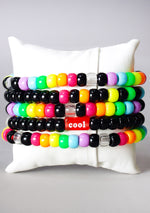 Psychedelic High 5PC Stacked Rave Kandi Bracelet