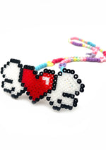 Sweetheart Synthwave Light Up Pacifier Rave Kandi Necklace