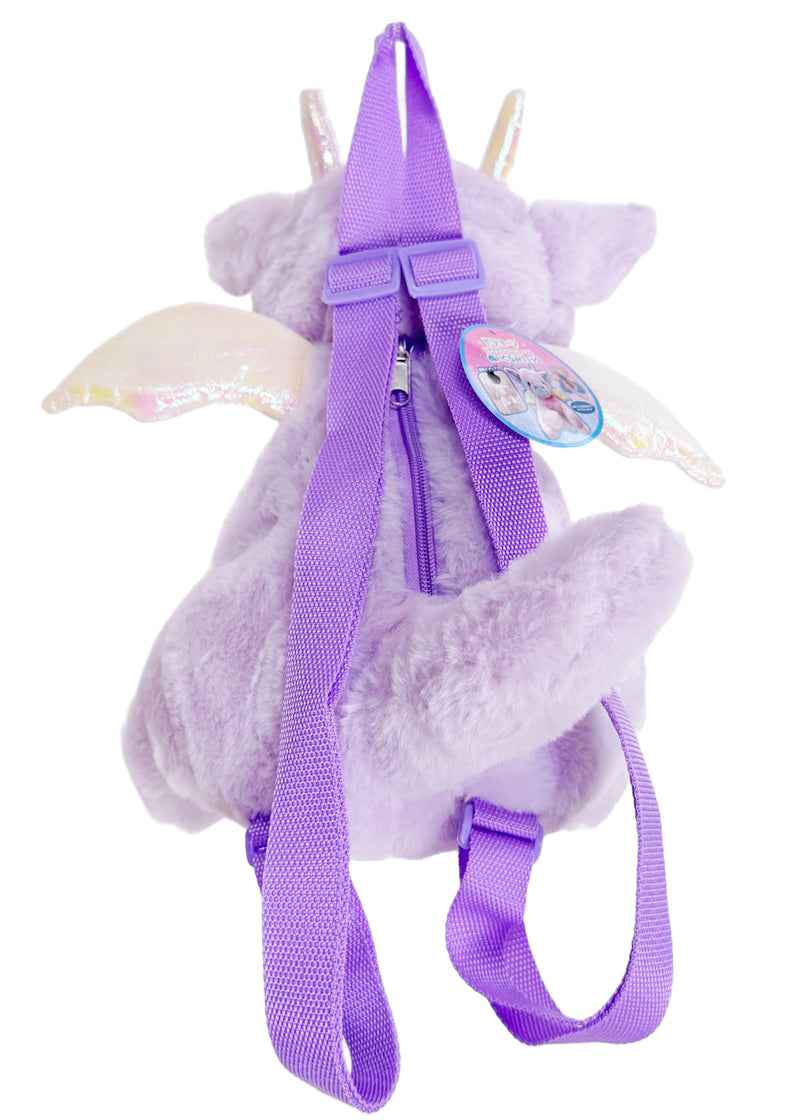 Mystical Twilight Dragon Plush Backpack