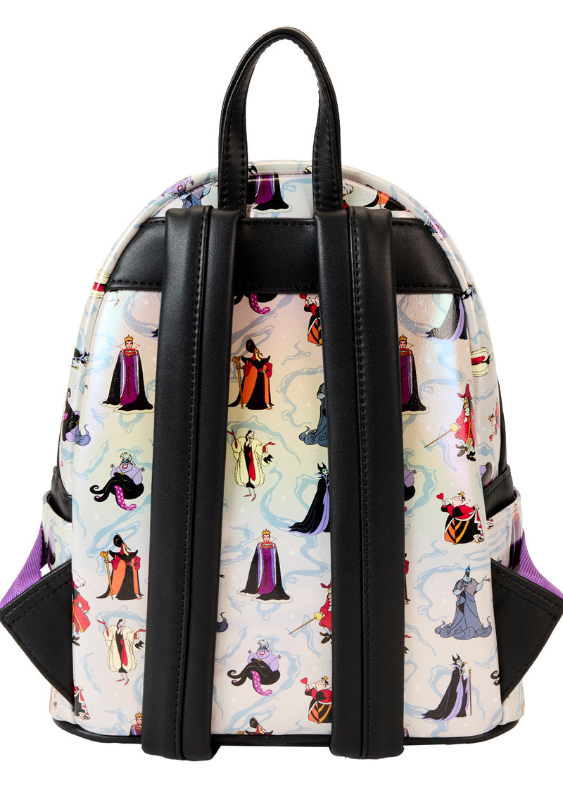 Disney Villains Iridescent All-Over Print Mini Backpack