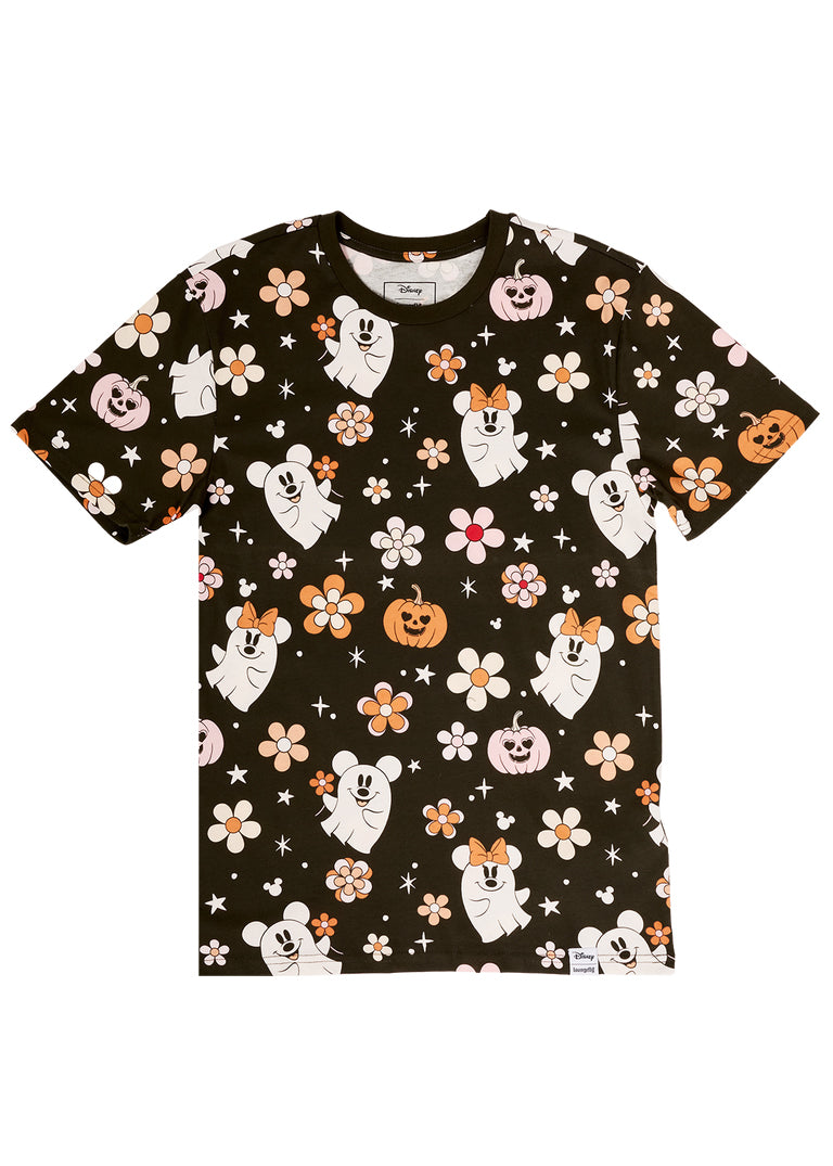 Disney Ghost Mickey and Minnie Halloween Unisex Tee