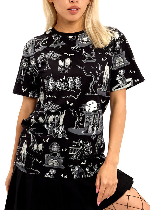 Disney Haunted Mansion AOP Unisex Tee