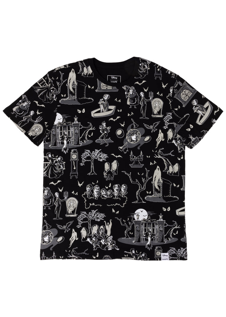 Disney Haunted Mansion AOP Unisex Tee