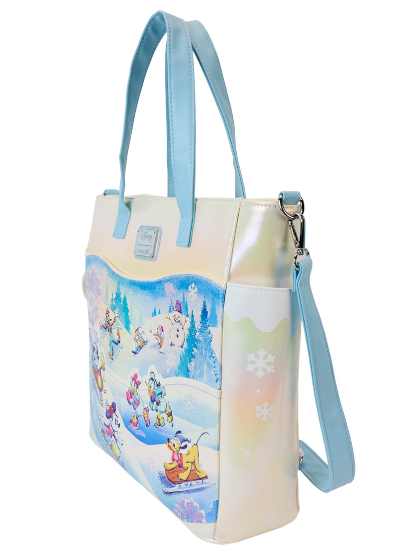 Disney Mickey & Friends Winter Wonderland Convertible Tote Bag