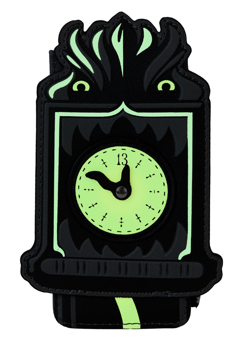 Disney Haunted Mansion Welcome Foolish Mortals Clock Card Holder