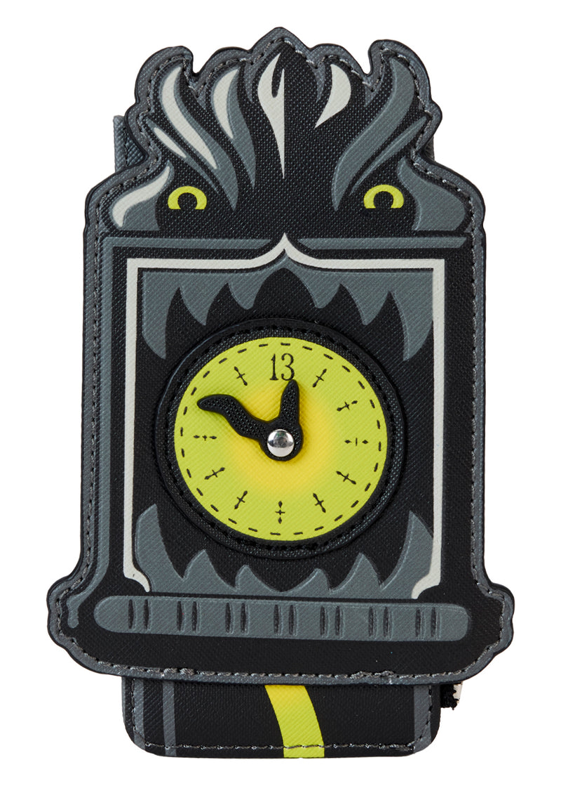 Disney Haunted Mansion Welcome Foolish Mortals Clock Card Holder