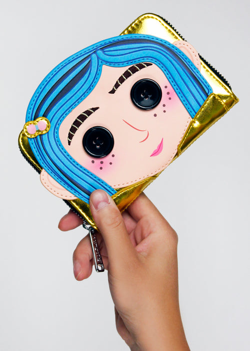 Laika Coraline Doll Cosplay Zip Wallet