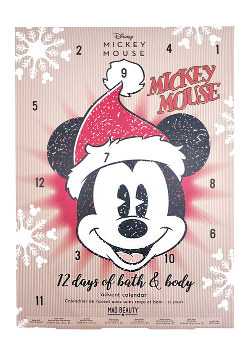 Disney Mickey Jingle All the Way 12 Days Advent Calendar Bath & Body Set