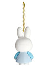 Miffy Rubber Mascot Keychain in Blue