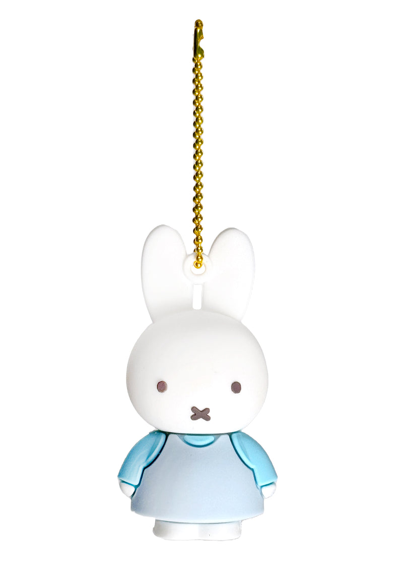 Miffy Rubber Mascot Keychain in Blue