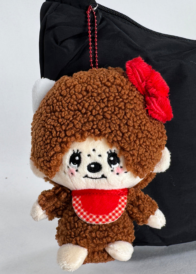 Monchhichi X Sanrio Hello Kitty Plush Mascot Keychain -Limited Edition