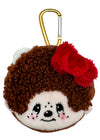 Monchhichi X Sanrio Hello Kitty Face Plush Carabiner Coin Pouch -Limited Edition