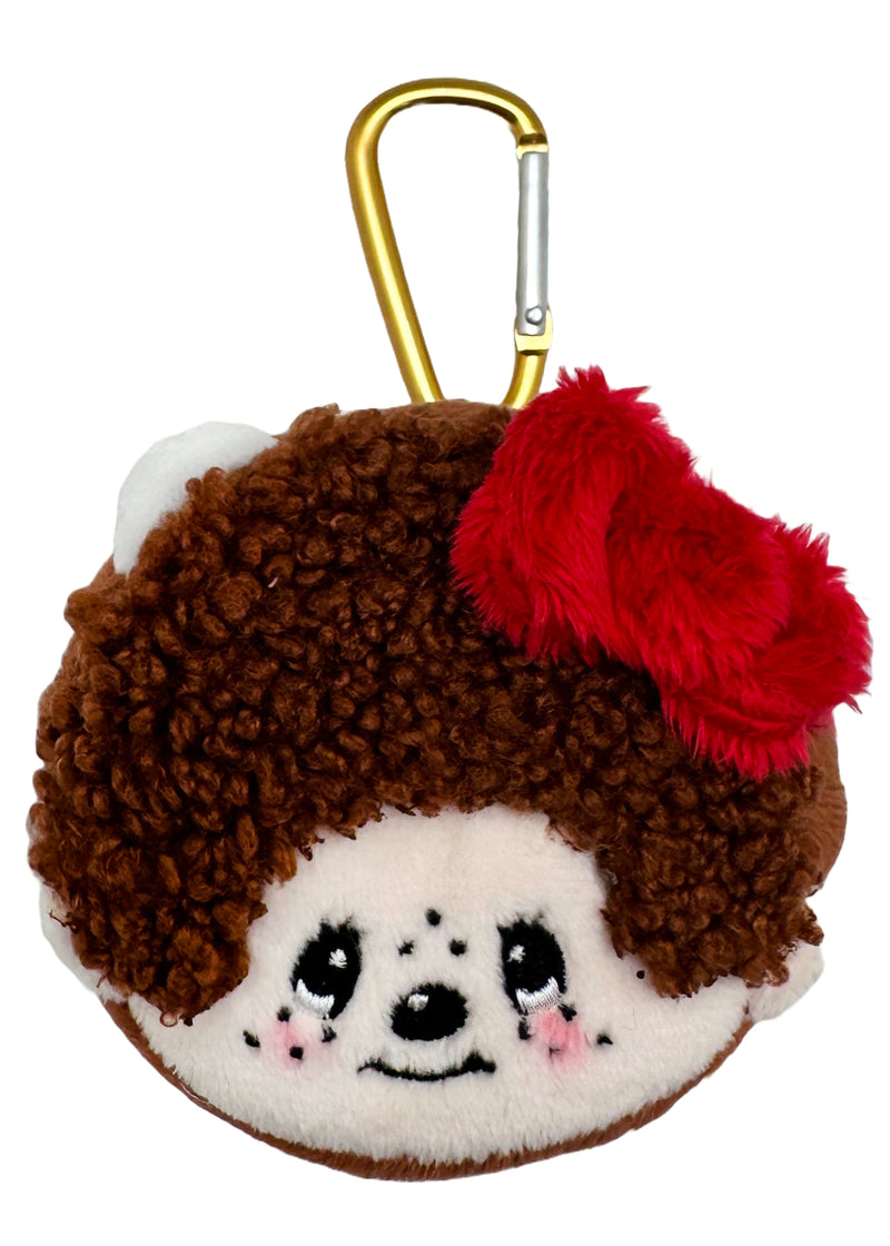 Monchhichi X Sanrio Hello Kitty Face Plush Carabiner Coin Pouch -Limited Edition