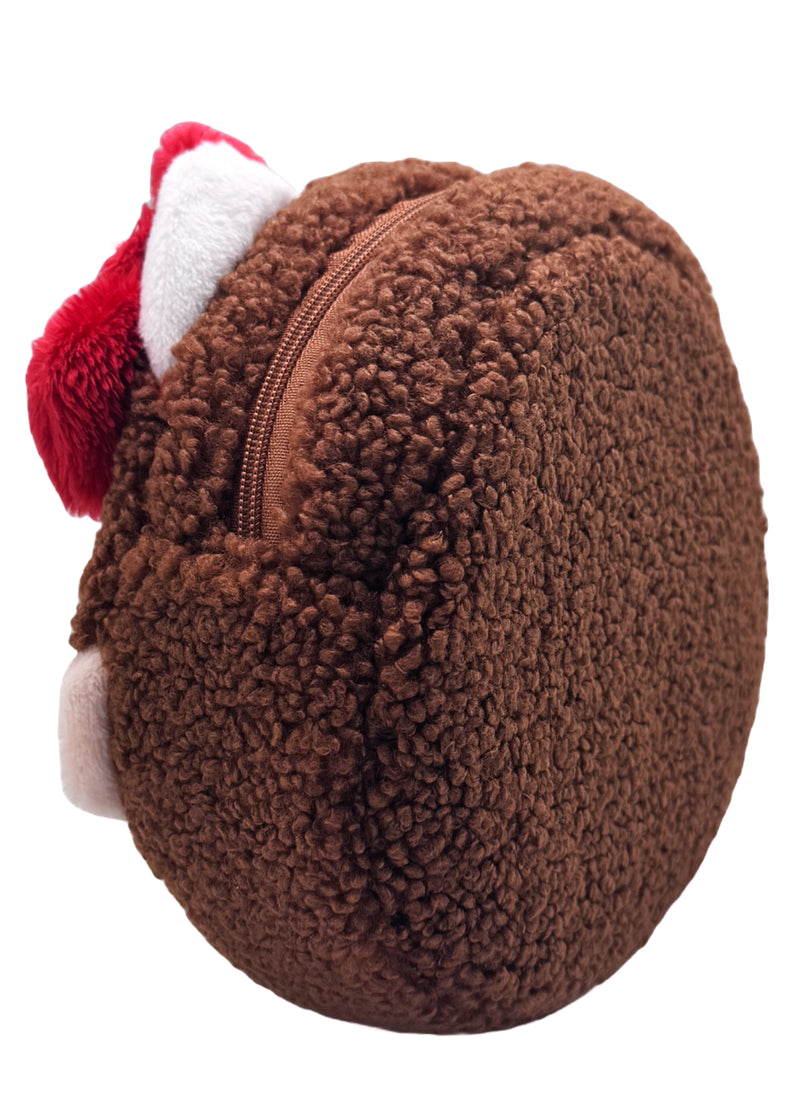 Monchhichi X Sanrio Hello Kitty Face Plush Cosmetic Bag -Limited Edition